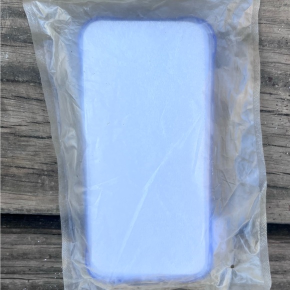 IPHONE 13 TRANSPARENT (CLEAR) PURPLE CELL PHONE CASE - Picture 4 of 4